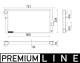 Radiator, engine cooling - CR955000P MAHLE - 17118615427, 376749091, LRc26125