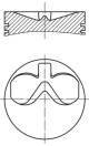 Piston - 1017301 MAHLE - 04140239, 93499610, 04140229
