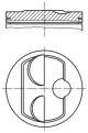 Piston - 5037800 MAHLE - 92810308800, 93246600, 92810308810