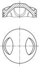 Kolben - 5030300 MAHLE - 91110330800, 91110330891