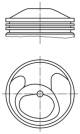 Kolben - 5038100 MAHLE - 93010305000, 93732600
