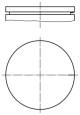 Piston - 0210300 MAHLE - 7701471158, 94532600, PI4411100
