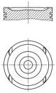 Piston - 0117901 MAHLE - 0624222, 624222, 90443141