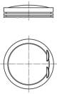 Piston - 0010700 MAHLE - 09128111109090, 1110307417, 94952600