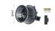 Interior Blower - AB67000P MAHLE - 009159581, 05991176, 069412697010
