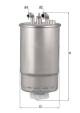 Kraftstofffilter - KL568 MAHLE - 0813059, 108972, 1218702900