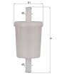 Fuel filter - KL260OF MAHLE - 20443727, WK3002, 204437270