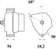 Generator - MG467 MAHLE - 0124615043, AL166647, LRA03290