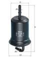 Kraftstofffilter - KL456 MAHLE - 2330031090, 6856, ALG9148
