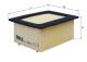 Luftfilter - LX628 MAHLE - 13717650976, CAF6911, 1341061