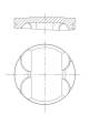 Piston - 082PI00100002 MAHLE