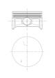 Kolben - 081PI00122002 MAHLE - 40632620