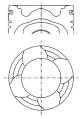 Piston - 227PI00142000 MAHLE - 40871600, 51025006217, 87-136500-55