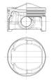 Piston - 028PI00125000 MAHLE - 06E107065CJ, 06E107065CL, 06E107065CN