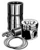 Repair Set, piston/sleeve - 0370190 MAHLE - 838660, 867975, 876099
