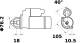 Starter - MS455 MAHLE - 0001107033, 0058401940, 063521070620
