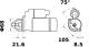 Starter - MS409 MAHLE - 0001107402, 03471169, 10455506