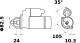 Starter - MS404 MAHLE - 2040077-8, 2040077/1