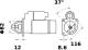 Starter - MS372 MAHLE - 0000046437520, 0001108204, 458585