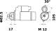 Starter - MS304 MAHLE - 0001110066, 068911023S, 436048