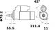 Starter - MS306 MAHLE - 0001110031, 02A911023B, 3528270