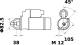 Starter - MS266 MAHLE - 0001108030, 1346707, 20500729