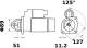 Starter - MS199 MAHLE - 0041519301, 0061512301, 006151230180