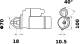 Starter - MS135 MAHLE - 0001109128, 0058402260, 58402040