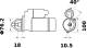 Starter - MS115 MAHLE - 0001111005, 0058402160, 58401780