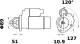 Starter - MS100 MAHLE - 0000002995382, 0000004892338, 0001231016