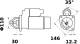Starter - MS13 MAHLE - 0001218174, 42498678, 438169