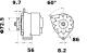 Generator - MG628 MAHLE - 0120489043, 12311277232, 432843