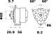 Generator - MG604 MAHLE - 0006854980, 0061541602, 01162339