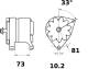 Generator - MG591 MAHLE