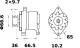 Generator - MG580 MAHLE - MN16359117, MN16369118, MN16.359.118
