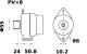 Generator - MG561 MAHLE - 2855467, 504193811, 87371504