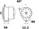 Alternator - MG553 MAHLE
