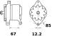 Alternator - MG540 MAHLE - 294397320, 73327987