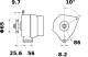 Generator - MG534 MAHLE - 212143701010, 437819, 8EL737684-001