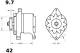 Generator - MG491 MAHLE - 0986038930, 23100-02N20, 437685