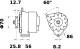 Alternator - MG464 MAHLE - ED001157421