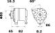 Generator - MG424 MAHLE - 714/40317