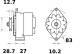 Generator - MG416 MAHLE - 1676689M92, 2928610, 8EL725653-001