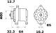 Alternator - MG355 MAHLE - 11573690, DRA0744