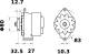 Alternator - MG272 MAHLE - 1691795R92, 2522401, 436264
