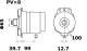 Generator - MG68 MAHLE - 559844D1, 86529327, 8SC2023Z