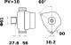 Generator - MG35 MAHLE - 84141456, 87565015, 87667991