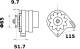 Generator - MG18 MAHLE - 0011573320, 1157.332.0, ED0011573320
