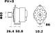 Alternator - MG736 MAHLE - F002G10574