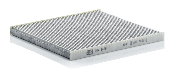 CUK 2435, Filter, interior air, Filter, MANN-FILTER, 1987432390, 7711228916, 80000436, AHC144, CFA8799, CU2435, EC345, EKR7048, FC199, HB102C, LAK616, MC565, NC2034CA, PCK8038, QAP563, V46-31-1015, CC1051, R2390